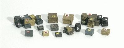 Woodland Scenics HO Scale Assorted Crates Detail Set – A1855
