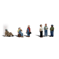 Woodland Scenics A1867 Factory Workers - HO Scale - view 3