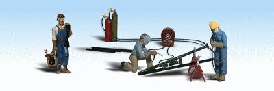 Woodland Scenics HO Scale Welders & Accessories Figure Set – A1871