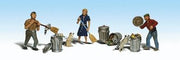 Woodland Scenics A1875 People & Pesky Raccoons - HO Scale - product image