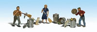 Woodland Scenics A1875 People & Pesky Raccoons - HO Scale - product image