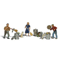 Woodland Scenics A1875 People & Pesky Raccoons - HO Scale - view 3