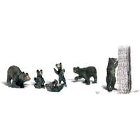 Woodland Scenics A1885 Black Bears - HO Scale - view 3