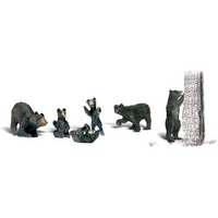 Woodland Scenics A1885 Black Bears - HO Scale - view 4
