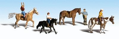 Woodland Scenics A1889 Horseback Riders - HO Scale - product image