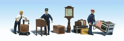 Woodland Scenics 1909 HO Scale Depot Workers & Accessories– product image