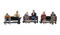 Woodland Scenics A1924 People on Benches - HO Scale - view 3