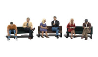 Woodland Scenics A1924 People on Benches - HO Scale - view 4