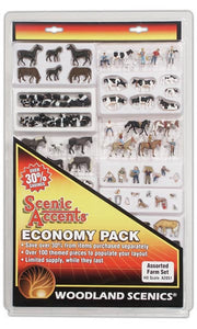 Woodland Scenics A2051 Economy Pack Assorted Farm Set - HO Scale - view 3