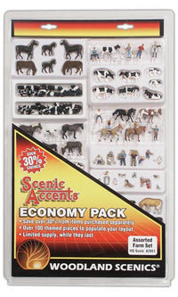 Woodland Scenics A2051 Economy Pack Assorted Farm Set - HO Scale - view 3