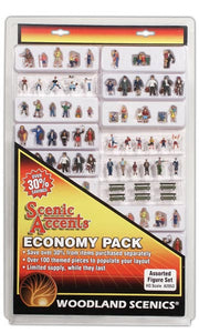 Woodland Scenics A2053 Economy Pack Assorted Figures - HO Scale - view 3