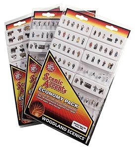 Woodland Scenics A2063 Economy Pack Assorted Figures - N Scale - product image