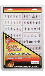 Woodland Scenics A2063 Economy Pack Assorted Figures - N Scale - view 4