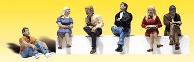 Woodland Scenics A2129 People Sitting - N Scale - product image