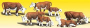 Woodland Scenics A2144 Hereford Cows - N Scale - product image