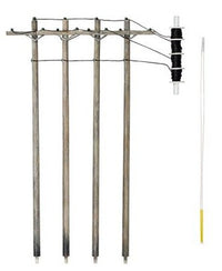 Woodland Scenics US2250 Wired Poles Single Crossbar - N Scale - product image
