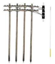 Woodland Scenics US2251 Wired Poles Double Crossbar - N Scale - product image