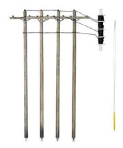 Woodland Scenics US2265 Wired Poles Single Crossbar - HO Scale - product image