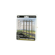 Woodland Scenics US2265 Wired Poles Single Crossbar - HO Scale - view 3