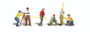 Woodland Scenics A2741 O scale Surveyors scenic figure and accessory set
