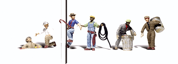 Woodland Scenics A2742 O scale City Workers scenic figure and accessory set