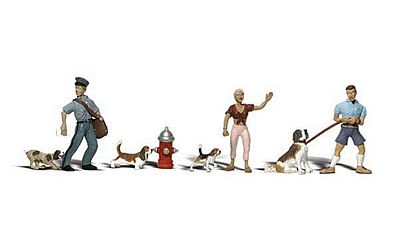 Woodland Scenics O scale People and Pets figure set A2768