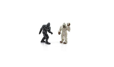 Woodland Scenics A2863 O scale monster figures, Sasquatch and mummy; two-piece set