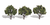 Woodland Scenics TR3507 Sun Kissed Trees - 3 to 4 in - 3 Pack - view 5