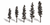 Woodland Scenics TR3560 Standing Timber - 2.5 to 4 in - 5 Pack - view 5