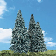 Woodland Scenics TR3566 Blue Needle Trees - 2 to 3.5 in - 5 Pack - product image