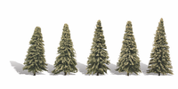Woodland Scenics TR3566 Blue Needle Trees - 2 to 3.5 in - 5 Pack - view 4