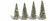 Woodland Scenics TR3567 Dusted Snow Trees - 2 to 3.5 in - 5 Pack - view 5
