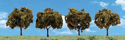 Woodland Scenics TR3592 Orange Trees - 2 to 3 in - 4 Pack - product image