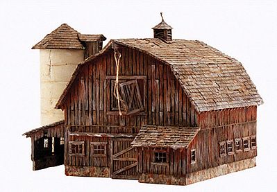 Woodland Scenics BR4932 Old Weathered Barn - Built & Ready - N Scale - product image