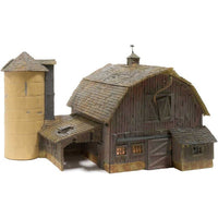 Woodland Scenics BR4932 Old Weathered Barn - Built & Ready - N Scale - view 4