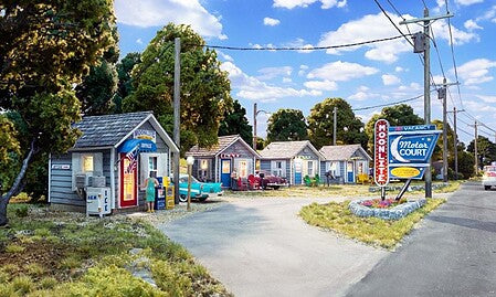 Woodland Scenics BR4963 Moonlite Motor Court - Built & Ready - N Scale - product image