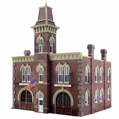 Woodland Scenics BR5034 Firehouse - Built & Ready - HO Scale - product image