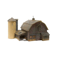 Woodland Scenics BR5038 Old Weathered Barn - Built & Ready - HO Scale - view 3