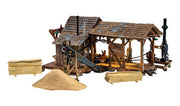 Woodland Scenics BR5044 Buzz's Sawmill - Built & Ready - HO Scale - view 3