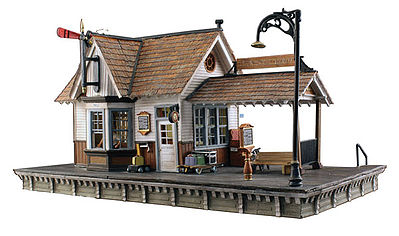 Woodland Scenics BR5052 – The Depot – Built & Ready Landmark Structure – HO Scale #5052 product image