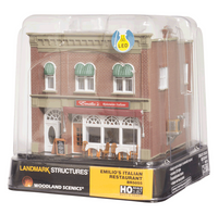 Woodland Scenics BR5055 Emilio's Italian Restaurant - Built & Ready - HO Scale - view 4