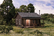 Woodland Scenics BR5065 Rustic Cabin - Built & Ready - HO Scale - product image