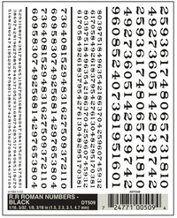 Woodland Scenics D509 Railroad Roman Numbers - Black - view 3