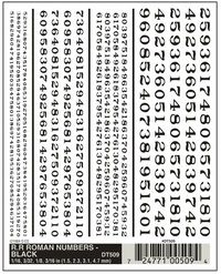 Woodland Scenics D509 Railroad Roman Numbers - Black - view 4