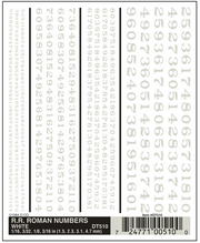 Woodland Scenics D510 Railroad Roman Numbers - White - view 4