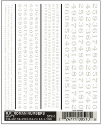 Woodland Scenics D510 Railroad Roman Numbers - White - view 4