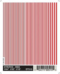 Woodland Scenics D515 Red Stripes Dry Transfers - product image