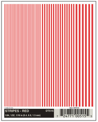 Woodland Scenics D515 Red Stripes Dry Transfers - view 3