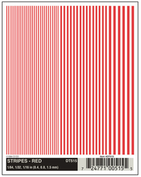Woodland Scenics D515 Red Stripes Dry Transfers - view 4