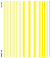 Woodland Scenics D516 Yellow Stripes Dry Transfers - product image